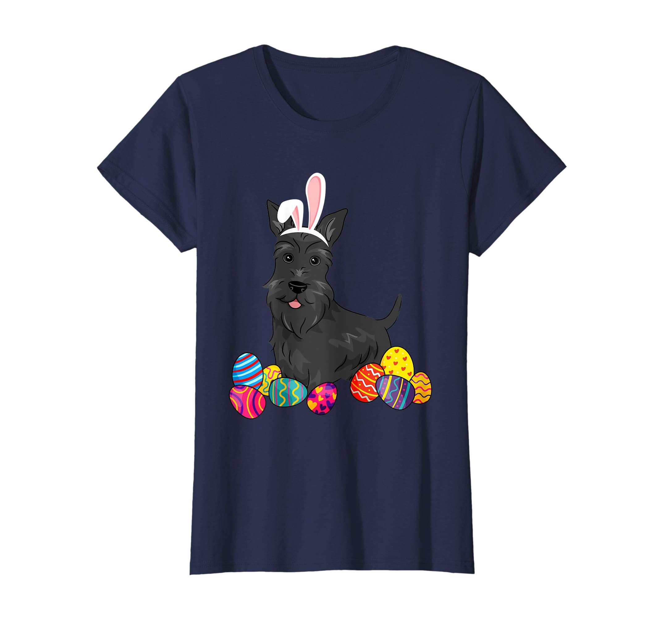 Scottish Terier Bunny Ear With Egg Easter Easter Day Shirt