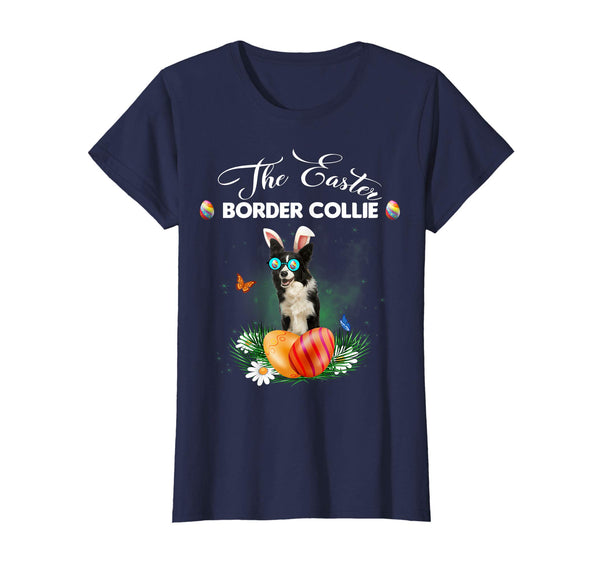 Border Collie Bunny Easter Day Dog Gifts T-Shirt