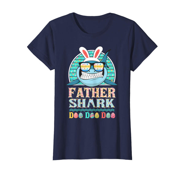 Funny Father Shark Happy Easter Day Gift Family Shirt