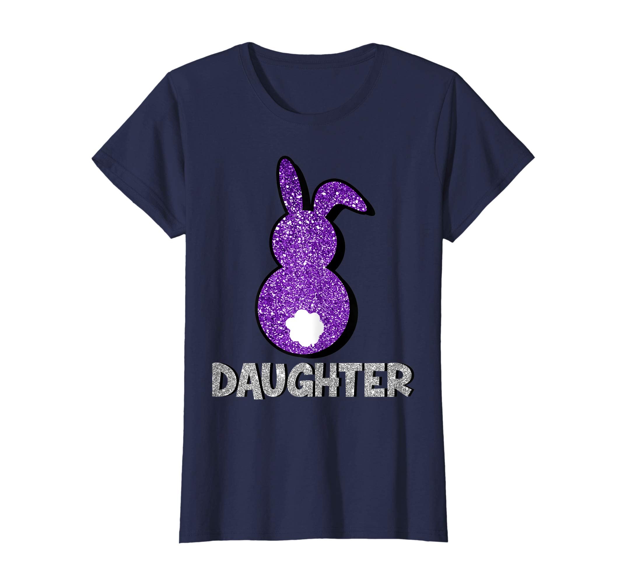 Daughter Bunny With Tail Ears Matching Family Easter t-shirt