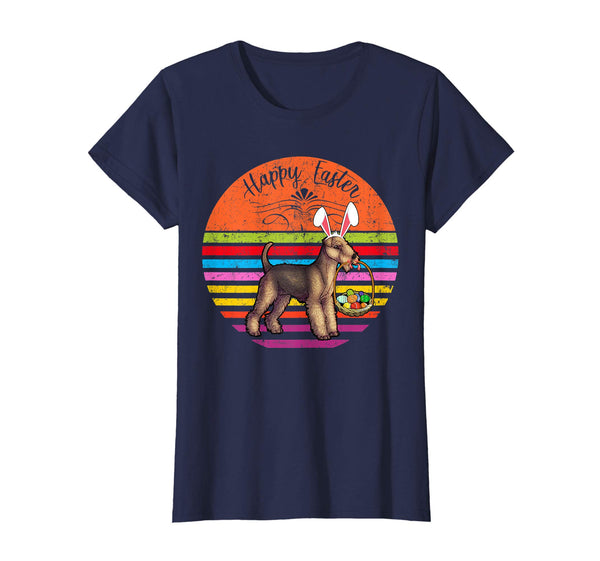 Vintage Lakeland Terrier Dog Easter Eggs Basket T Shirt