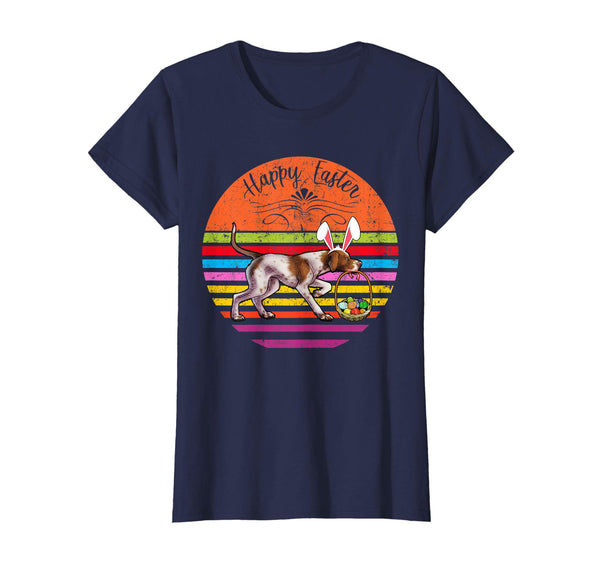 Vintage Pointer Dog Easter Eggs Basket T Shirt