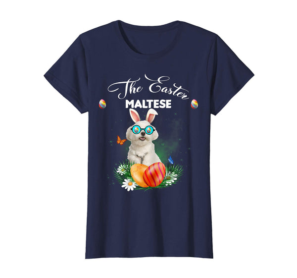 Maltese Bunny Easter Day Dog Gifts T-Shirt