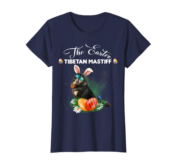 Tibetan Mastiff Bunny Easter Day Dog Gifts T-Shirt