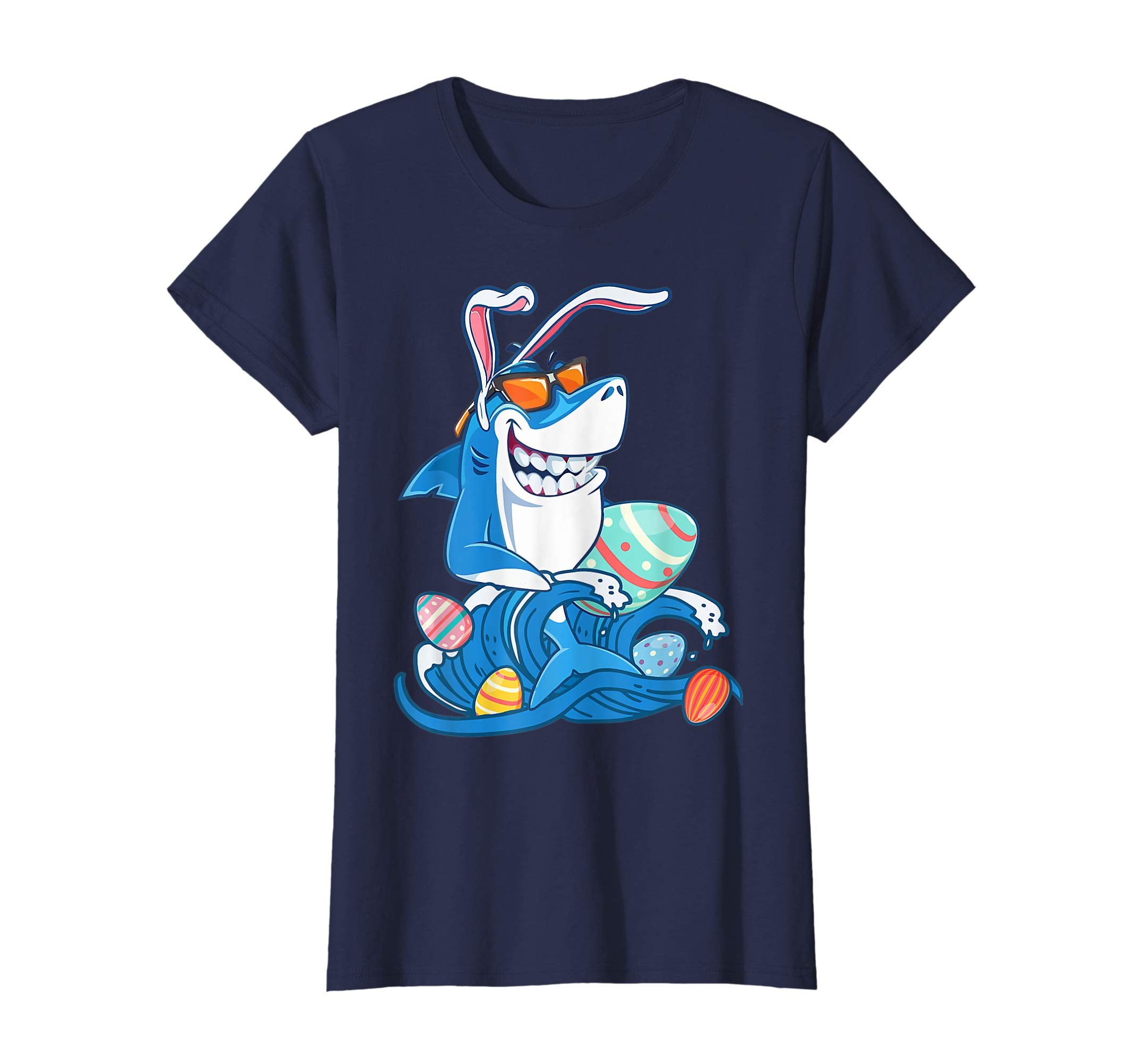 Bunny Shark With Eggs Shirt Gift For Easter Day 2019