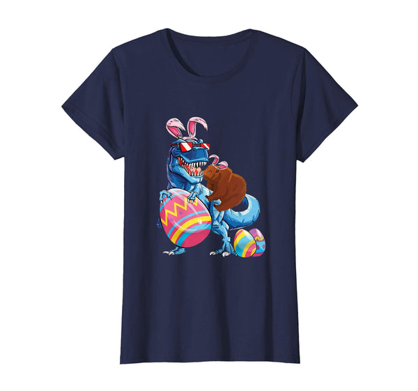 Bear Easter Riding Dinousaus Easter Bunny Lover Gift T-Shirt