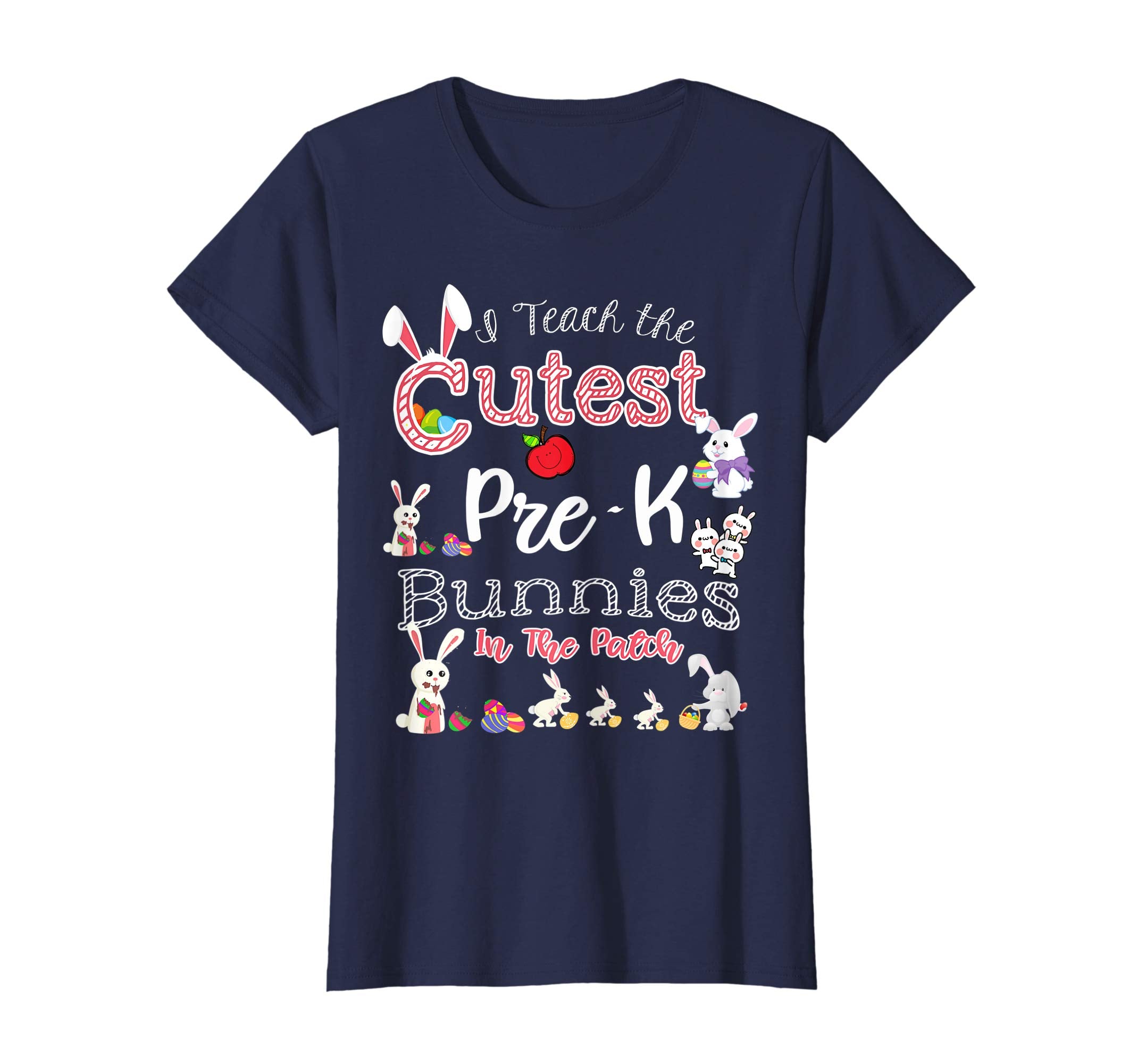 Cute Easter Pre-K Teacher T Shirt - Cutest Bunnies
