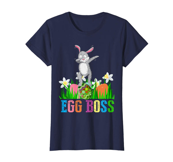 Dabbing Egg Boss Easter Bunny T Shirt For Kids Toddlers Boys