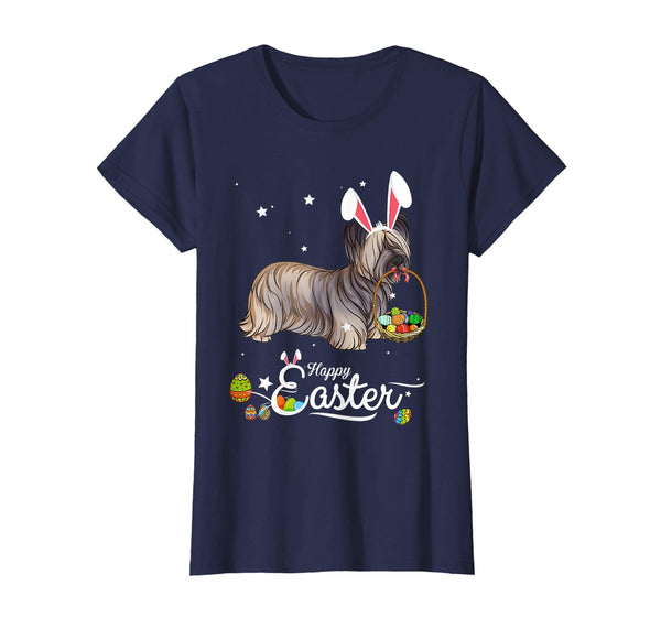 Skye Terrier Dog With Bunny Hat Easter Costume T Shirt