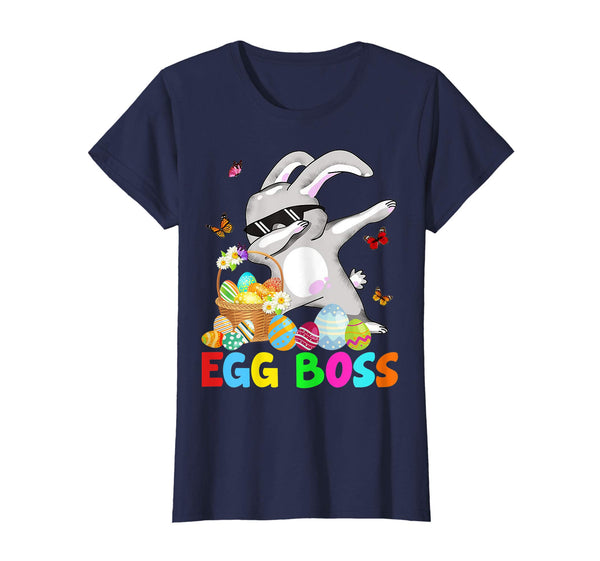 Dabbing Egg Boss Easter Bunny T Shirt For Kids Toddlers Boys