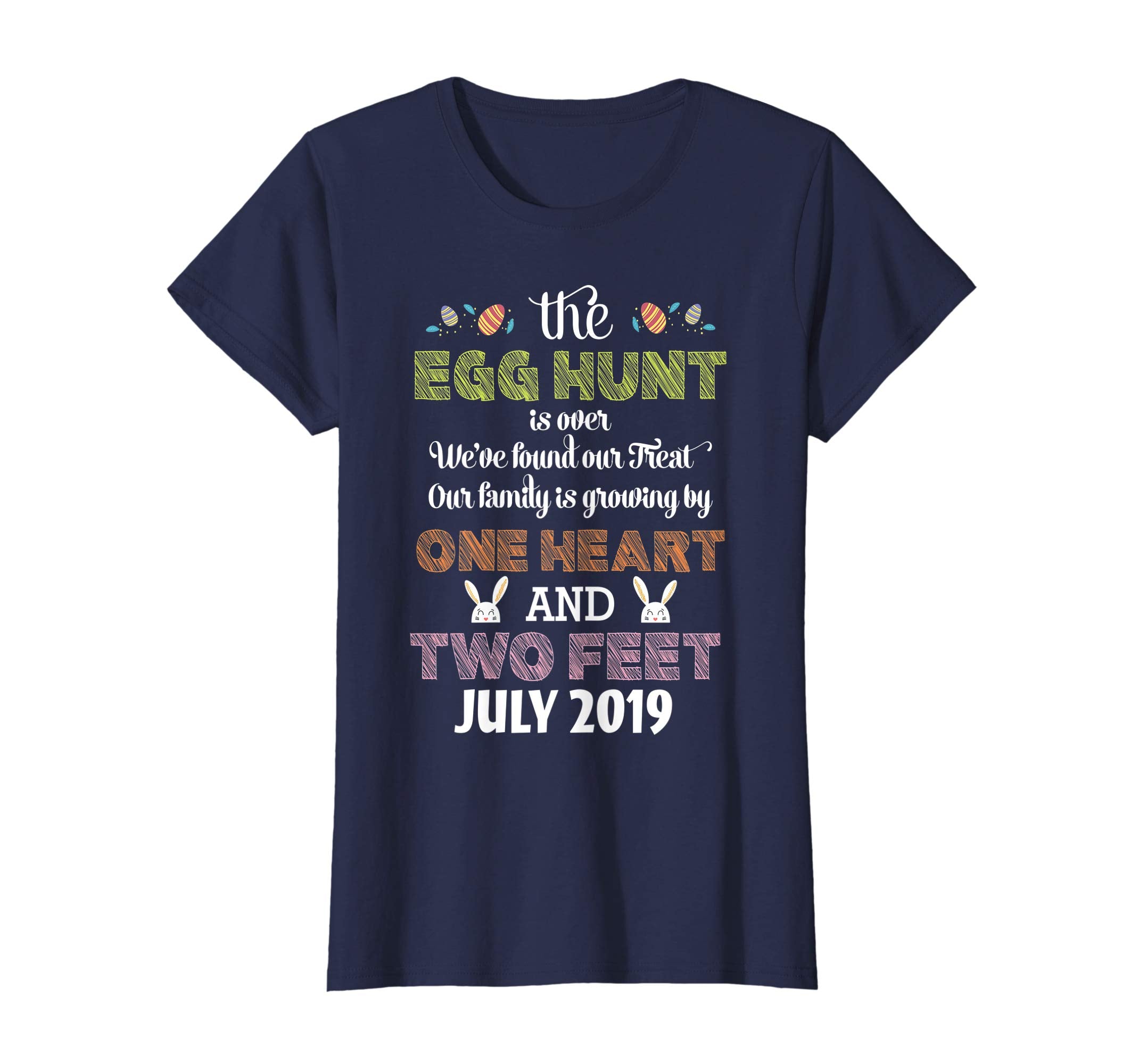 Pregnancy Announcement Due In July 2019 Easter Tshirt