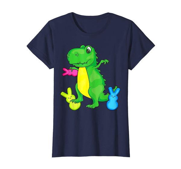 Dinosaur Trex Eat Bunny PeepsHappy Easter Day Shirt