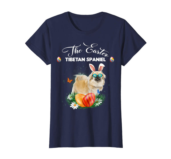 Tibetan Spaniel Bunny Easter Day Dog Gifts T-Shirt