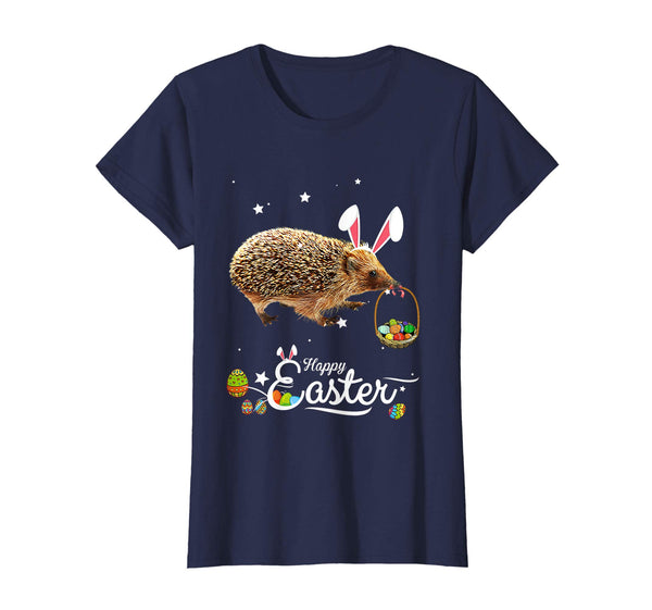 Cute Easter Hedgehog with Bunny Ears and Eggs T Shirt