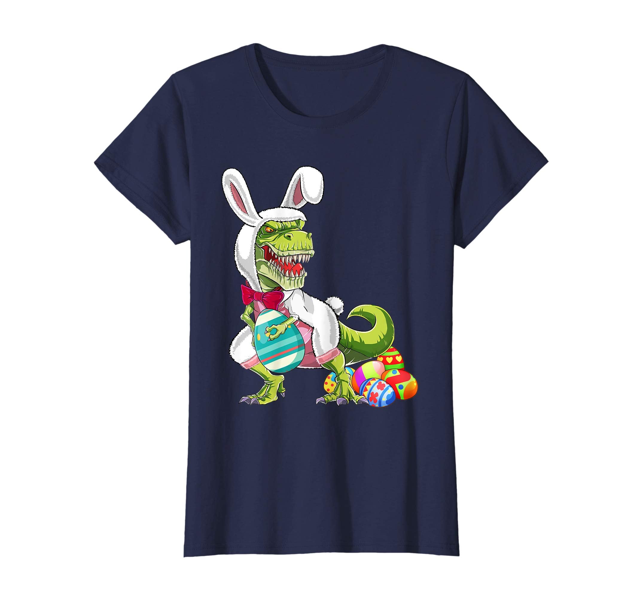 Happy Eastrawr T Rex Dinosaur Easter Bunny Egg Shirt Kids
