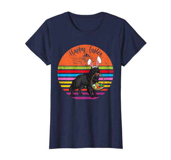 Cute Belgian Sheepdog Dog With Bunny Hat Easter Eggs T Shirt