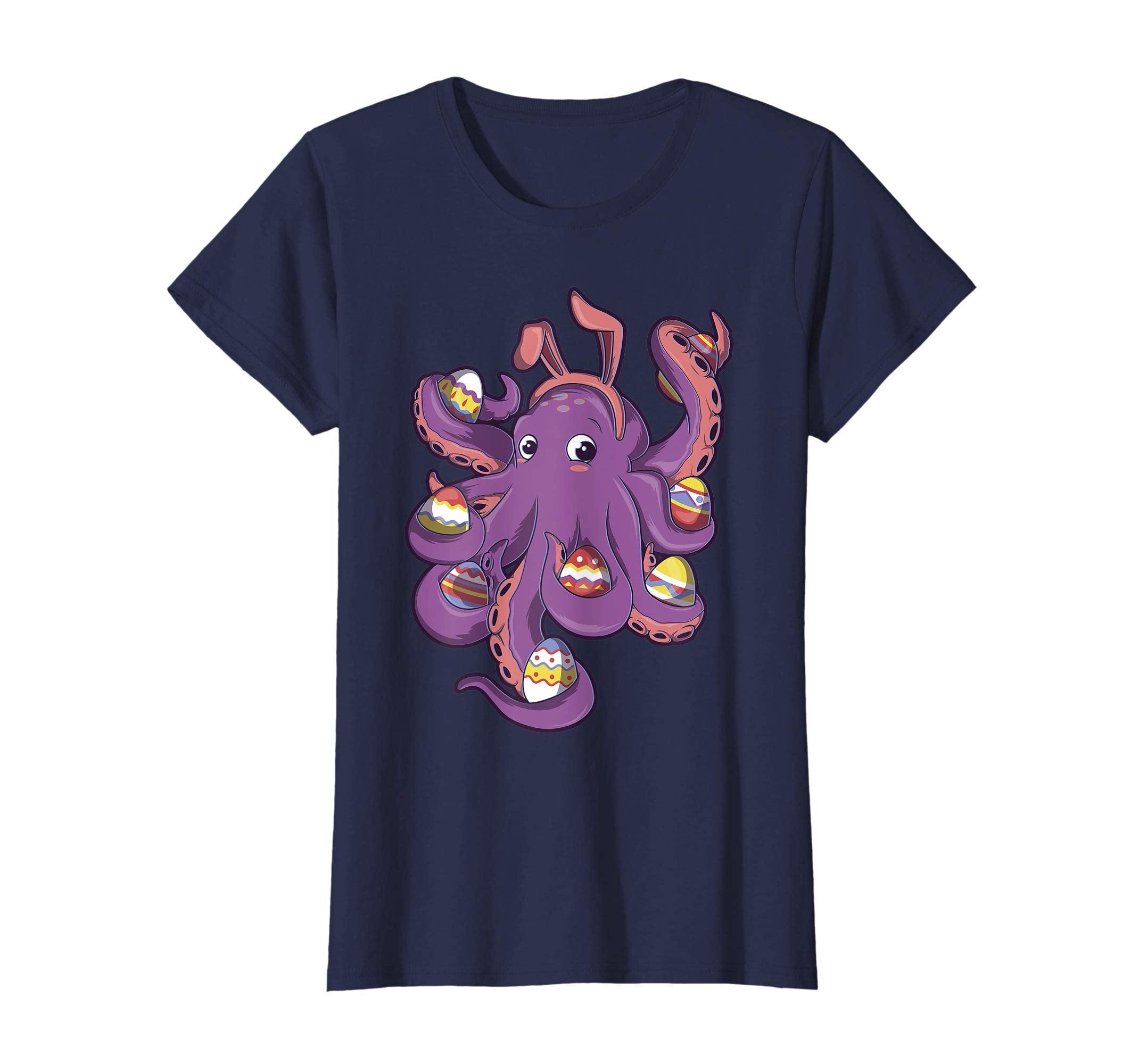 Octopus Easter Bunny Shirt Easter Gift For Kids Boys Girls