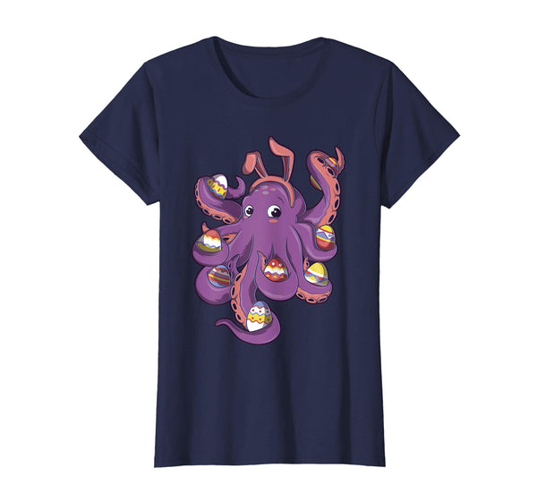 Octopus Easter Bunny Shirt Easter Gift For Kids Boys Girls