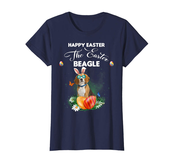 Beagle Dog Sunglass Bunny Happy Easter Day Tshirt