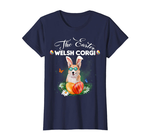 Welsh Corgi Bunny Easter Day Dog Gifts T-Shirt