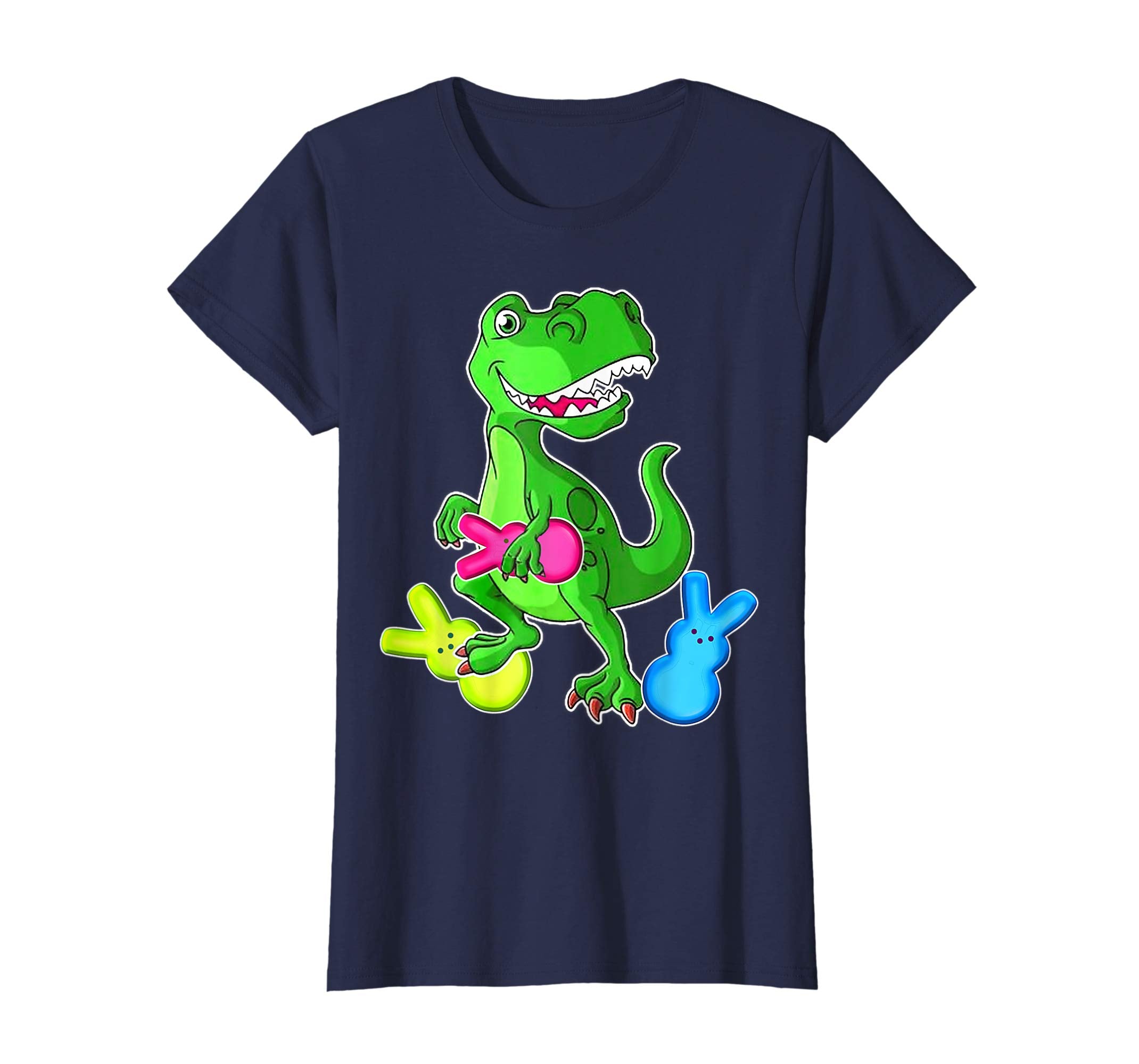 Dinosaur T Rex Eat Bunny PeepsHappy Easter Day Shirt