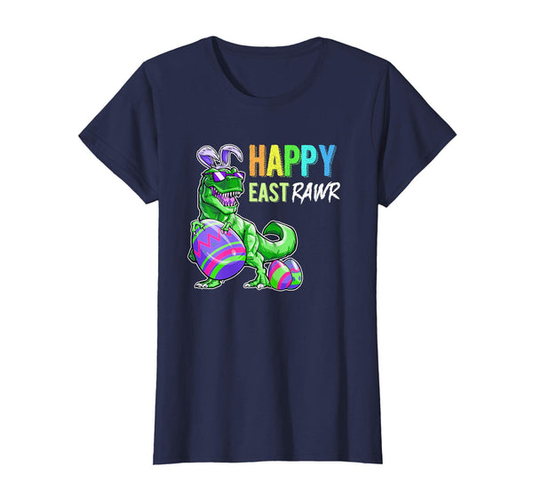 Happy Eastrawr T Rex Dinosaur Easter Bunny Egg T Shirt Funny