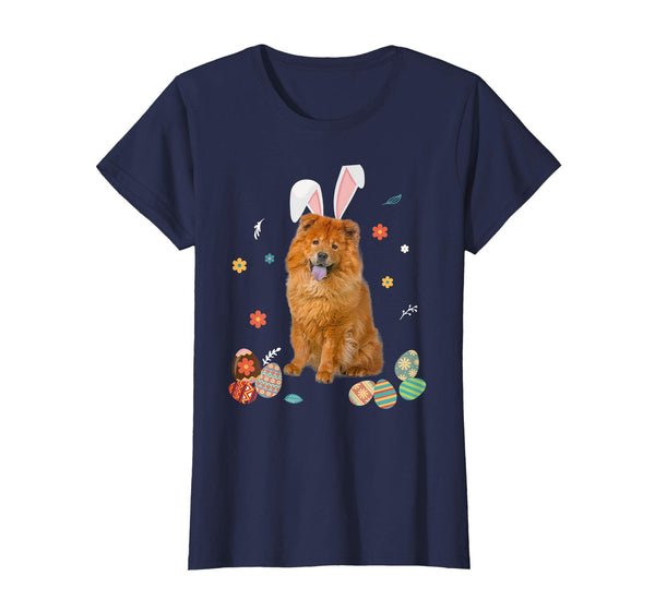 Chow Chow Bunny Rabbit Happy Easter Day T-Shirt