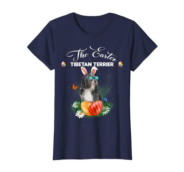 Tibetan Terrier Bunny Easter Day Dog Gifts T-Shirt
