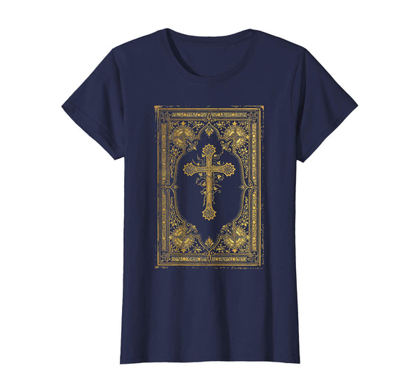 Gold Cross Vintage Catholic Art Easter Shirts Gifts