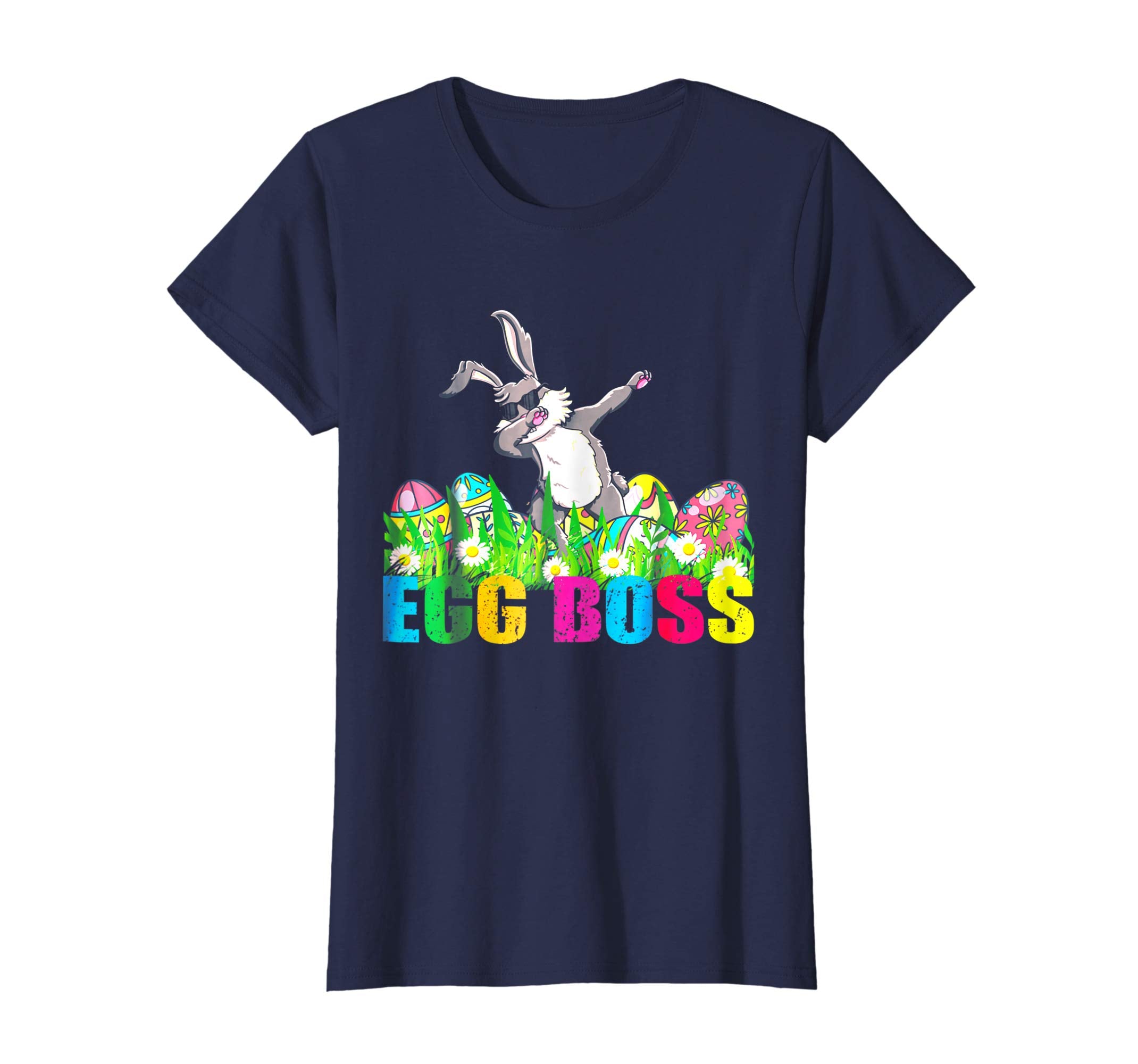 Dabbing Egg Boss Easter Bunny T Shirt For Kids Toddlers Boy