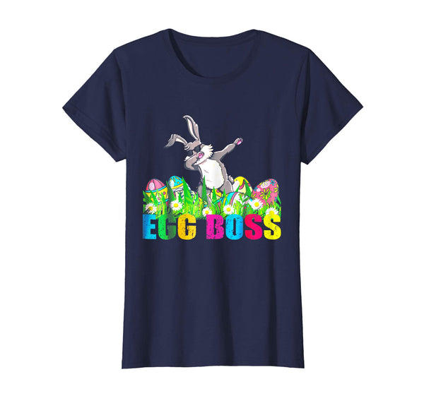 Dabbing Egg Boss Easter Bunny T Shirt For Kids Toddlers Boy