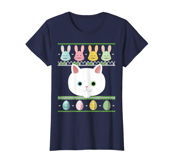 Lovely Cat Bunnies Easter Egg Ugly Sweater Happy Day Shirt