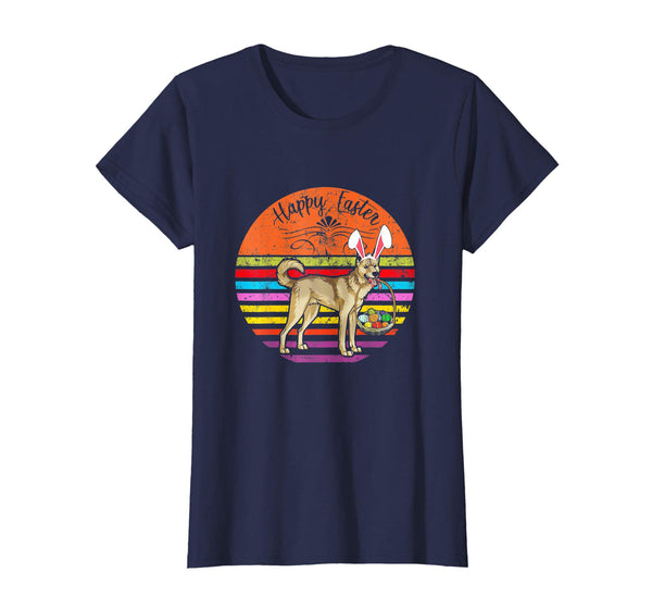 Cute Canaan Dog With Bunny Hat Happy Easter Eggs T Shirt