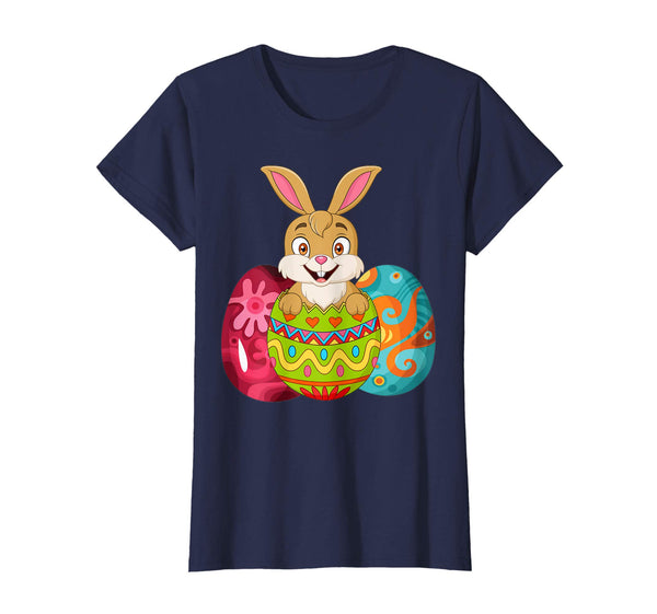 Cute rabbit inside Easter Eggs Tshirt Easter Shirt for kids