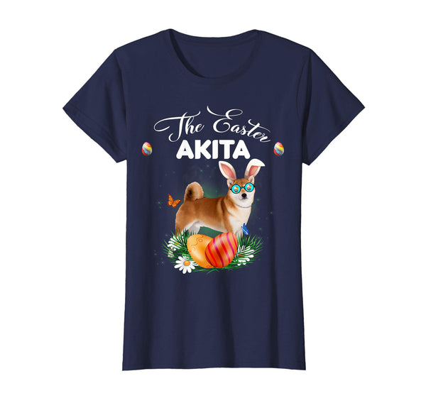 Akita Bunny Easter Day Dog Gifts T-Shirt