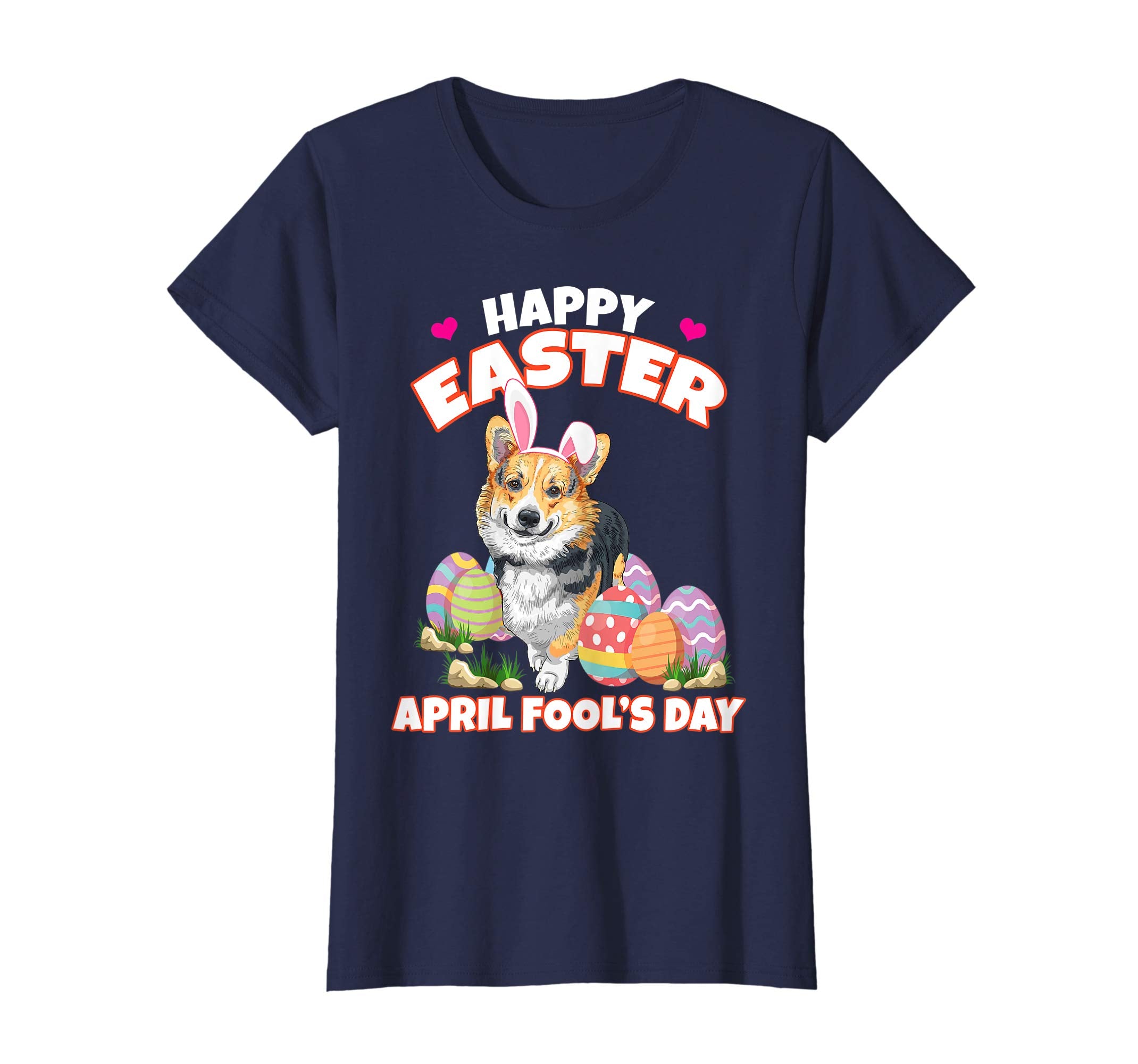 Happy Easter April Fool's Day Funny Corgi T Shirt