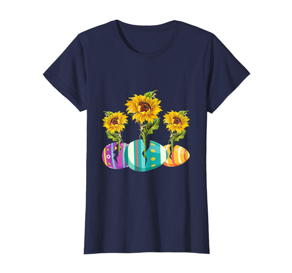 Happy Easter Eggs Sunflower Gift T-Shirt