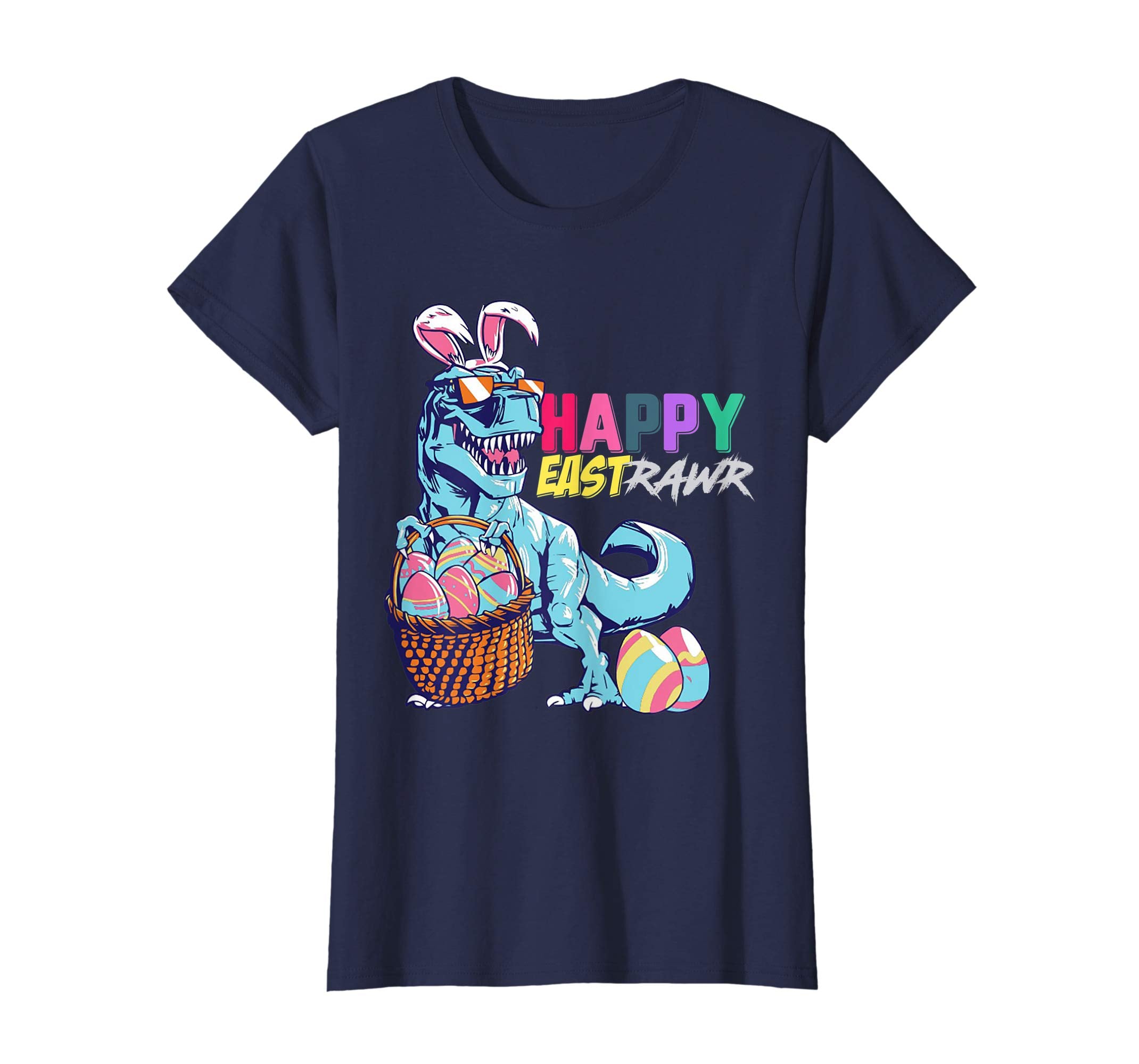Happy Eastrawr Funny T-Rex Dinosaur Easter Bunny Shirt