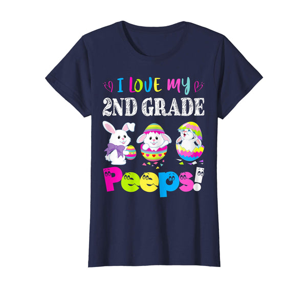 I Love My 2nd Grade Peeps Easter Bunny Gift T-Shirt