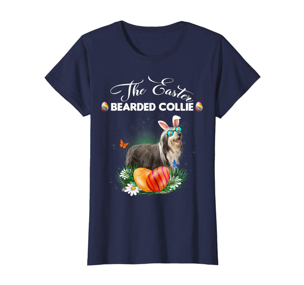 Bearded Collie Bunny Easter Day Dog Gifts T-Shirt