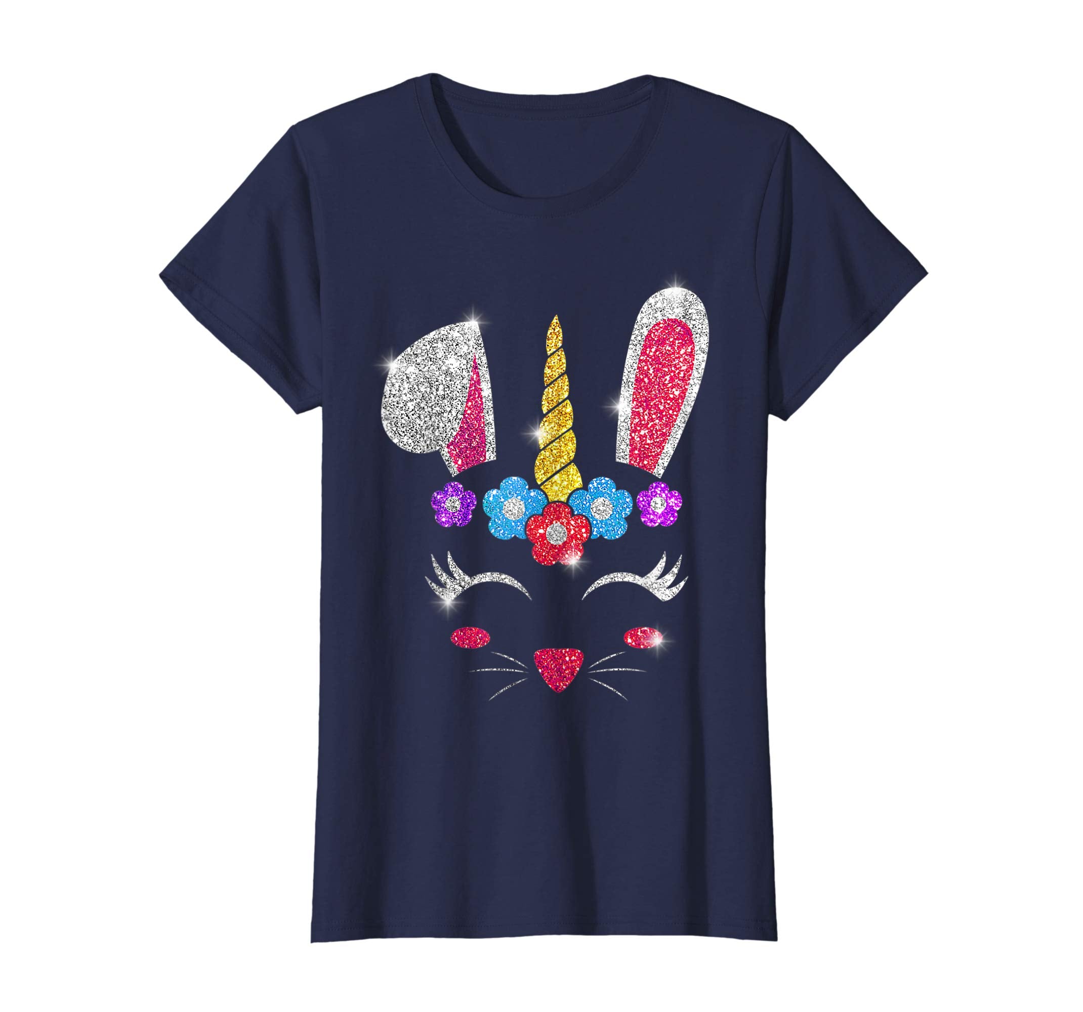 Rabbit Bunny Unicorn Easter day 2019 Shirt Gift Girl Kid
