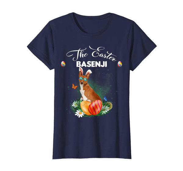 Basenji Bunny Easter Day Dog Gifts T-Shirt