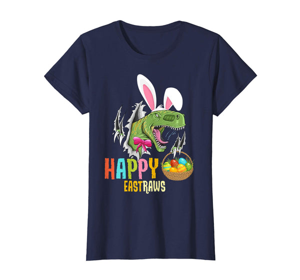 Happy Eastrawr T Rex Dinosaur Easter Bunny Egg Shirt Kids