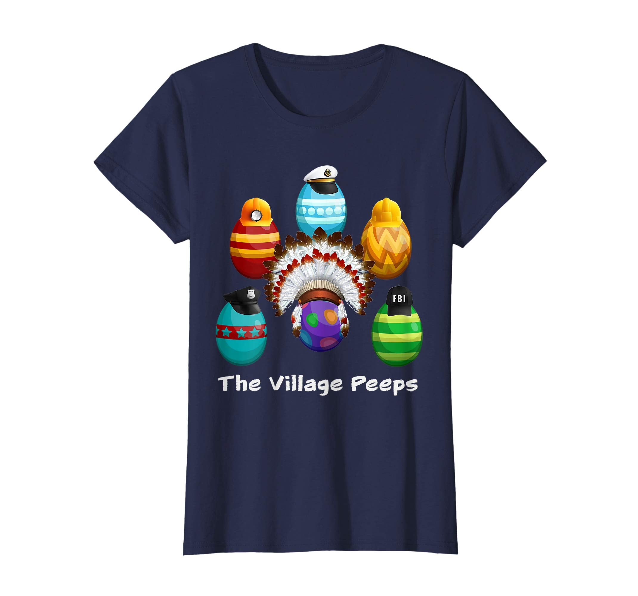 Funny Easter Shirt Village Peeps Cute Chick Tshirt Bunny