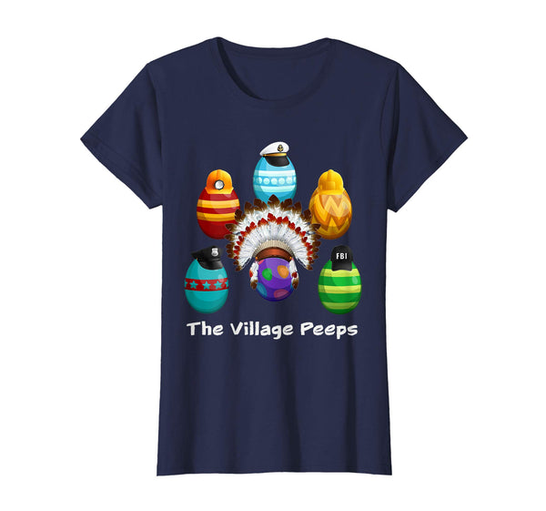 Funny Easter Shirt Village Peeps Cute Chick Tshirt Bunny