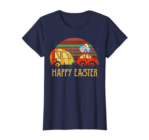 Camping T-shirt Happy Easter Day Bunny eggs for men women