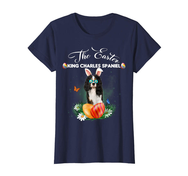 King Charles Spaniel Bunny Easter Day Dog Gifts T-Shirt