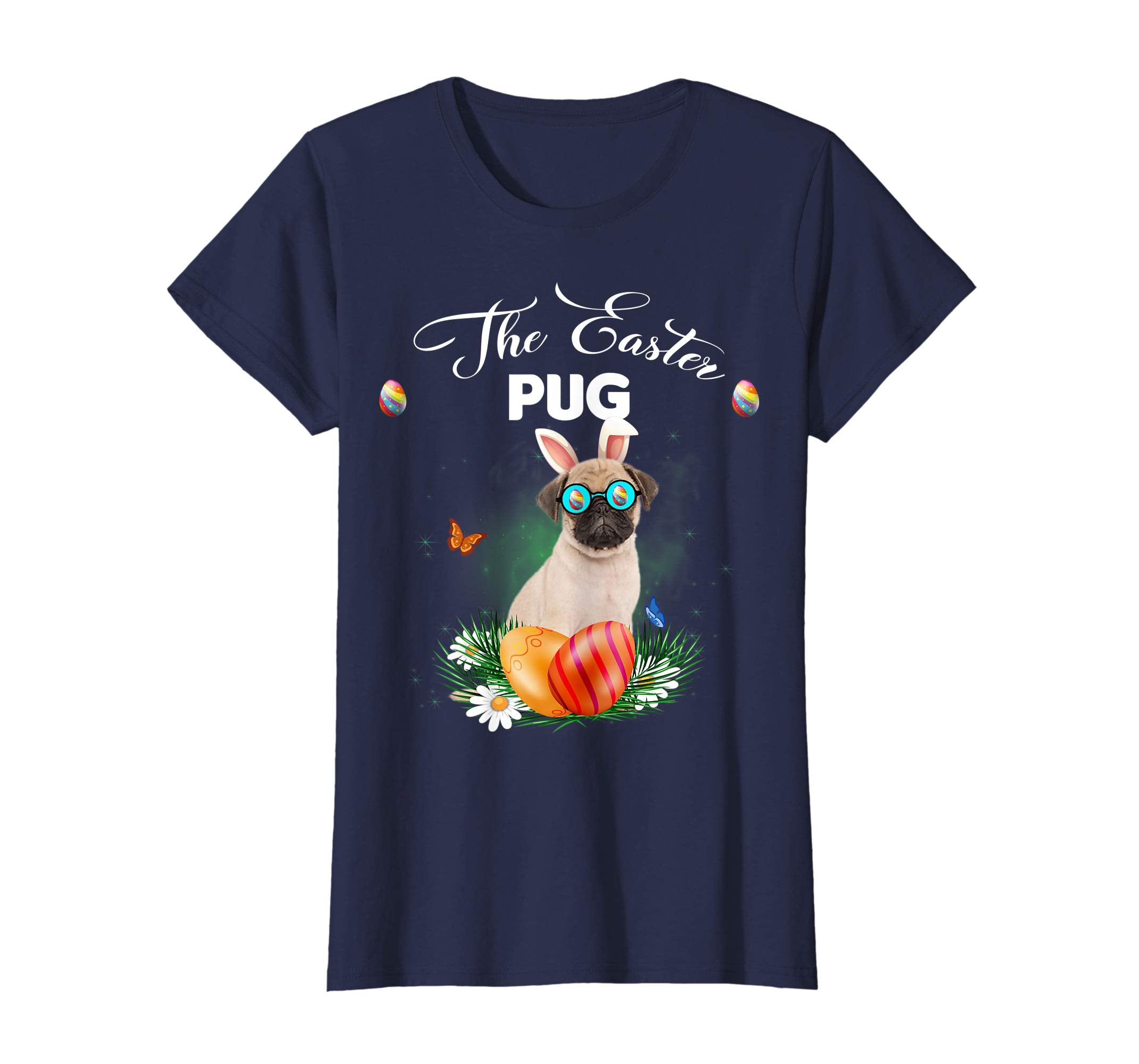 Pug Bunny Easter Day Dog Gifts T-Shirt