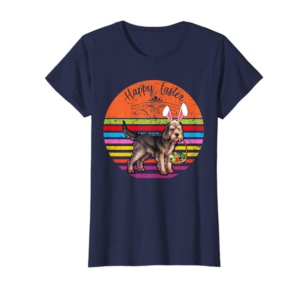 Vintage Otterhound Dog Easter Eggs Basket T Shirt