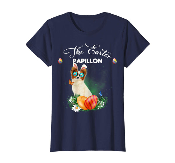 Papillon Bunny Easter Day Dog Gifts T-Shirt